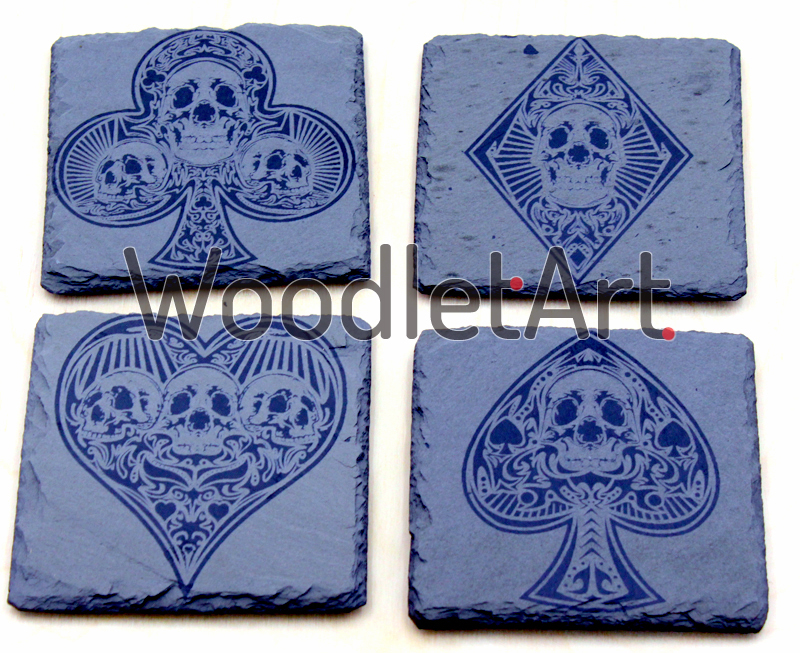 podkładki kamienne pod szklanki do whisky